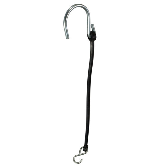 Säkerhetslina med S-krok, längd ca 270 mm, svart