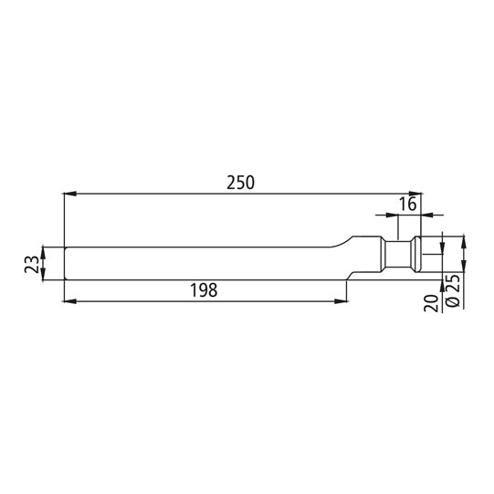 Pendulum pin 6623 P, raw