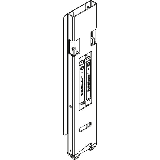 Rear pillar Solidmaster 802H, KTL, left, 500 mm, w. lock