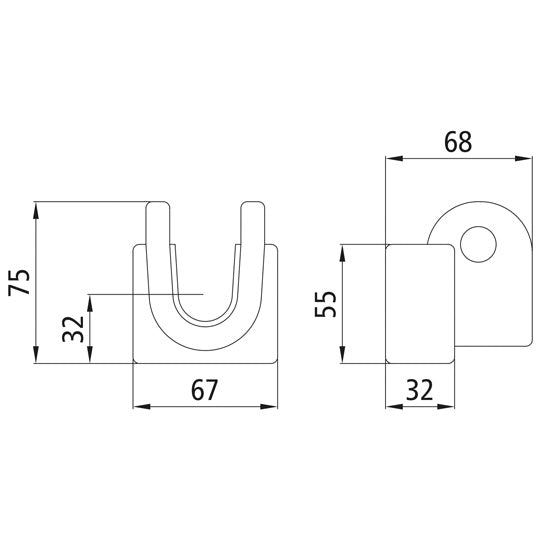 Bearing shell H120 B, raw stl., f. swivel pin H120