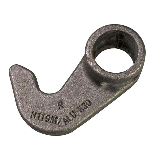 Låskrok H119M, aluminium, K30, rå, R