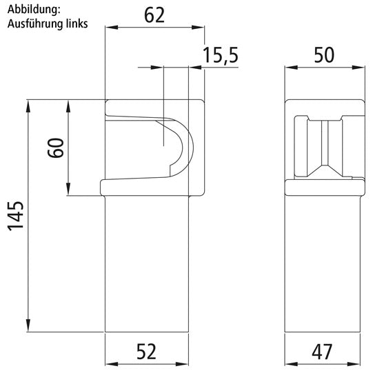 Self-aligning bearing H11, R, raw stl.