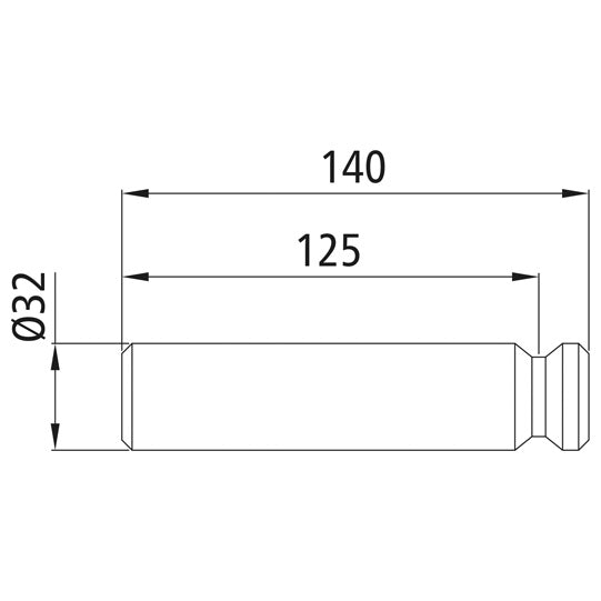 Pendulum bolt H11 C, raw stl.