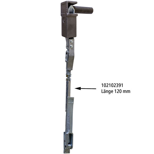 Turnbuckle H10 G/H11, length 120 mm, galvanised stl.