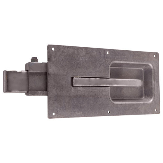 PWP flat bolt catch, galvanised, aluminium/stl.