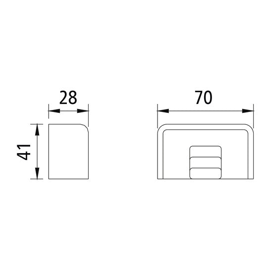 Counterholder locking pocket, raw