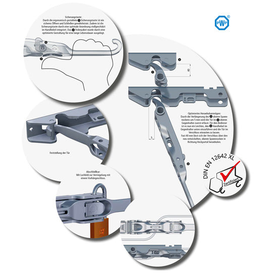 PWP hook bag Boxer III, stl. hot-dip galvanized