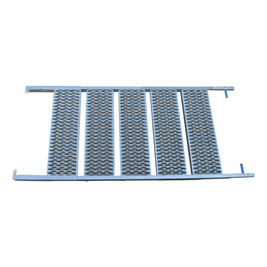 PWP pull-out staircase, 5 steps, hot-dip galvanised stl., L 190