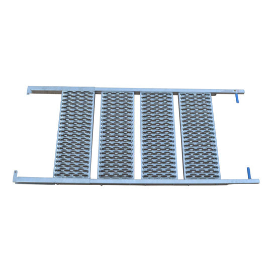 PWP pull-out staircase, 4 steps, hot-dip galvanised stl., L 161
