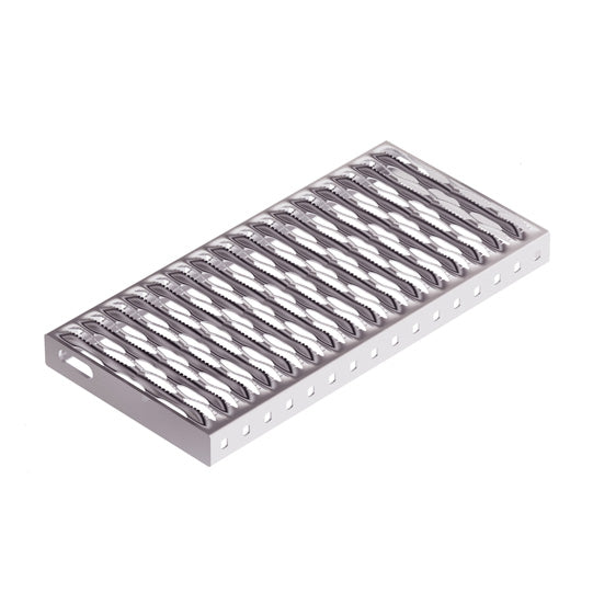 PWP folding step w/out brackets, hot-dip galvanized, 638 mm x 2