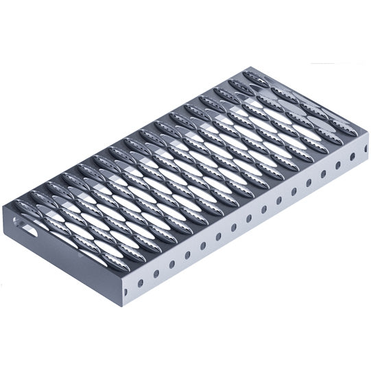PWP folding steps w/out brackets, aluminum, 492 mm