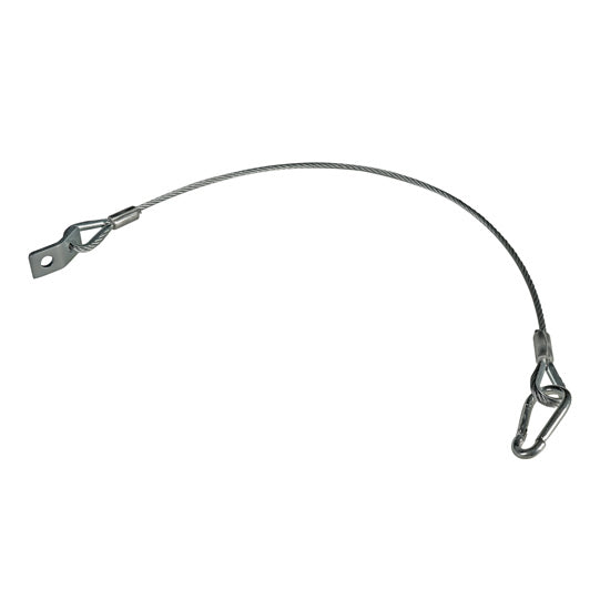 PWP safety rope over all approx. 910 mm, galvanised,