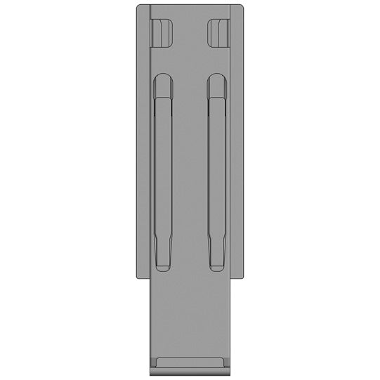 K20 centre pillar, stl., black KTL, 400 mm nominal height