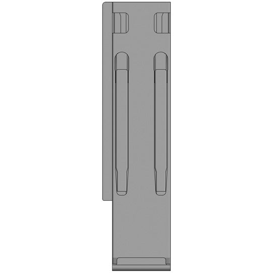 K20 Rear corner stanchion, L, stl. KTL, 400 mm, w.lock, DV
