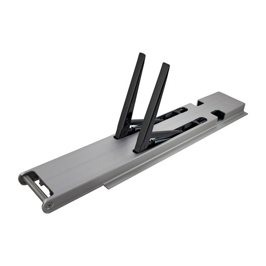 K20 central pillar, anodized aluminium, 600 mm, with holder