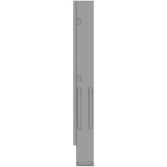 K20 Rear corner stanchion, L, KTL stl., 1000 mm, w/out lock, EV