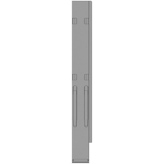 K20 Rear corner stanchion, R, stl. KTL, 1000 mm,w.lock,DV