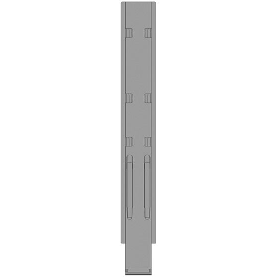 K20 centre pillar, stl., black KTL, 1100 mm, w/out holder