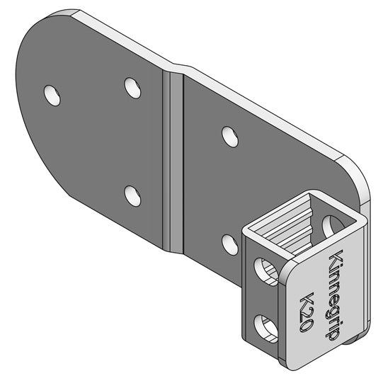K20 Ctrholder, galvanised, f. internal rear side board
