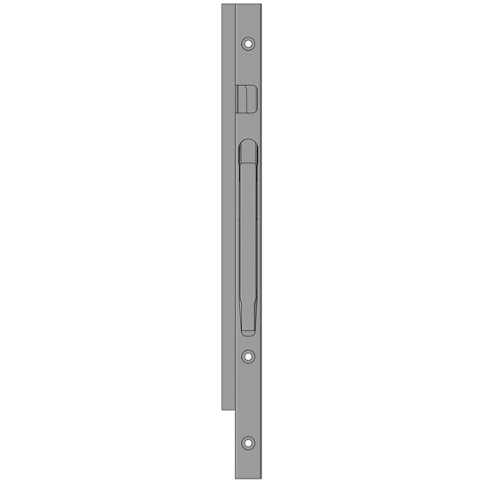 K20 Fr. corner stanchion, R, KTL stl., 600 mm, screw ver.