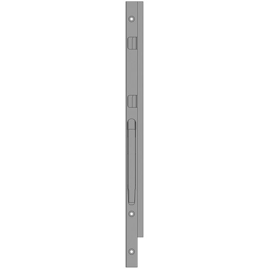 K20 Fr. corner stanchion, L, KTL stl., 800 mm, screw ver.