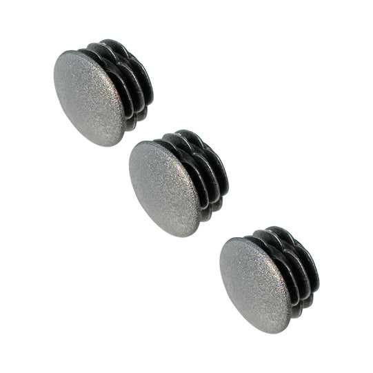 Plastic cover cap f. holes in galvanised front stanchions, blac