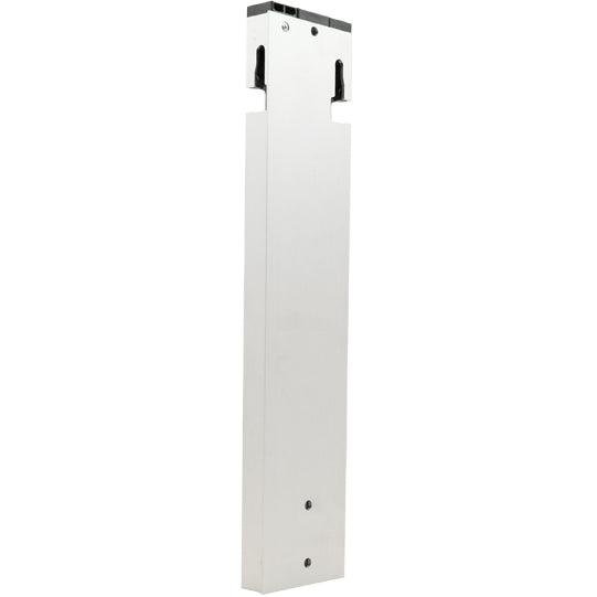 T50 bakre hörnstolpe, aluminium, 600 mm, R, bultmontering