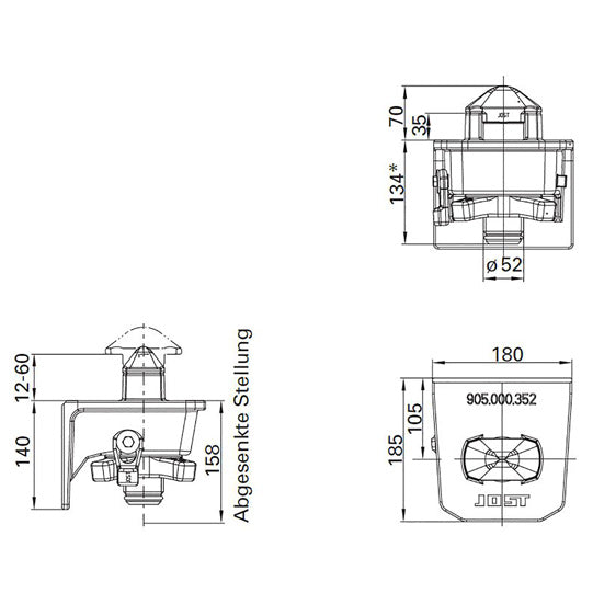 Kontin lukituslaite F 02 SK-R. konttialustaan