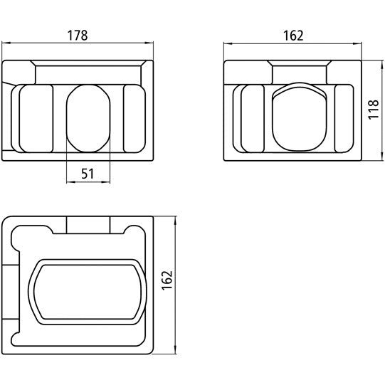 Corner fitting CC 297 TL f. freight containers