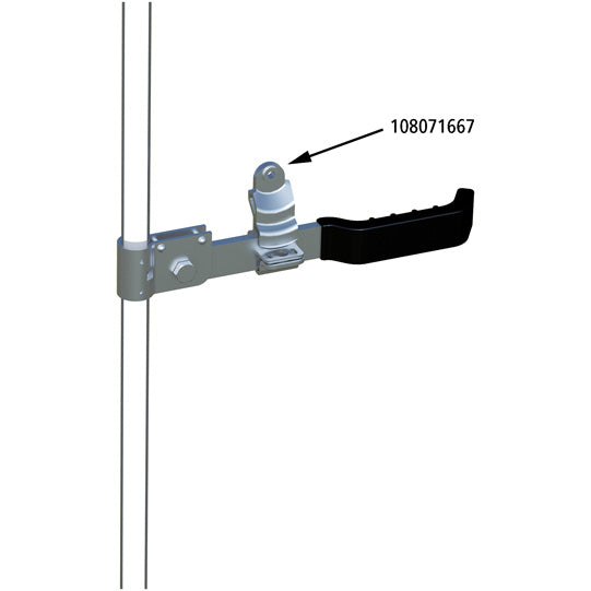 Bonnet latch, galvanised, f. Ø 22/27 mm espagnolette bar