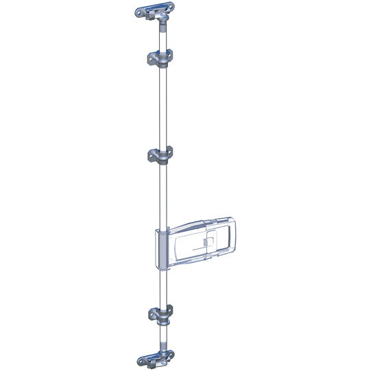 External lock set Ø 22 mm espagnolette lock, BIG 6, SS