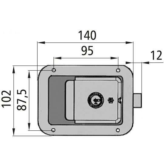 Built-in lock, SS, w/ lock, SS wedge