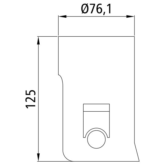 Kallistuva laakeri 2001 Kuula Ø 60 mm, tapin reikä 20/18 mm
