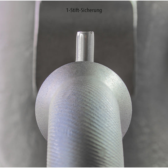 Socket pin 3004/8004, 24/24 mm, 1-pin lock., stl./zinc/nickel