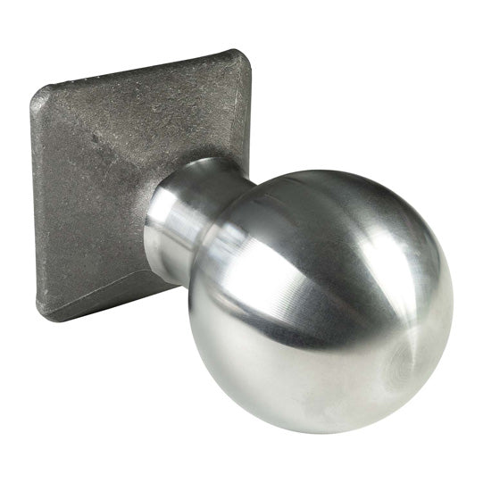 Weld-on ball 4002, ball Ø 100 mm, w/ square spigot