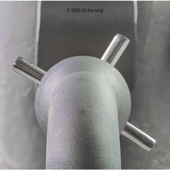 Socket pin 3004/8004, 24/24 mm, 3-pin lock., stl./zinc/nickel
