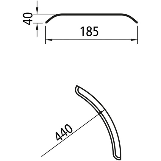 Mudguard plastic E 2100