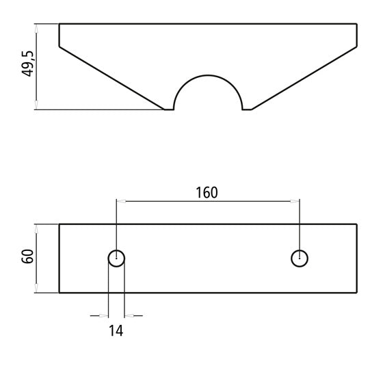 Welding stand 70 mm, round