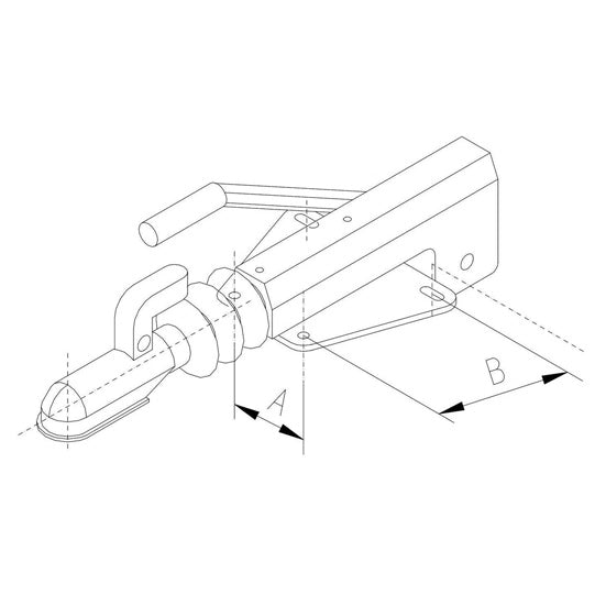 Overrun hitch for braked trailers KF 13 -C-/GF