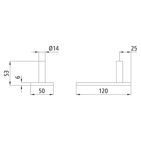 Simple tarpaulin tube holder, raw