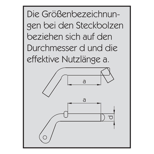 Socket pin 12 x 80 mm, w/ tongue, raw stl.