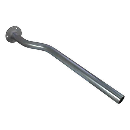 Support tube w/ flange, 40 x 4x 700 mm, galvanised, cranked