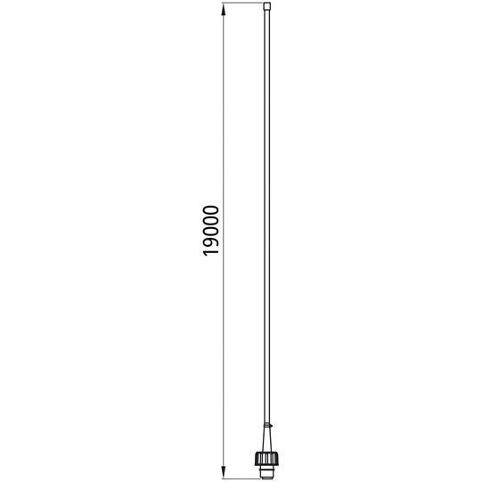 Flat cable set, left/right, 2-pin ASS, P&R, 19000 mm