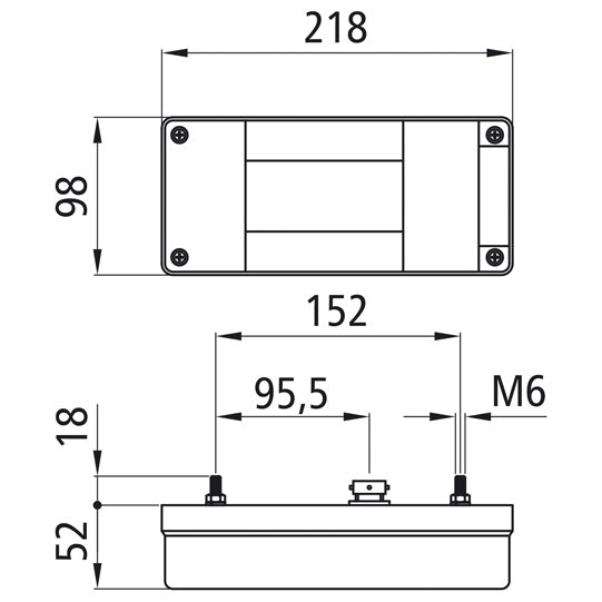 Midipoint I, 12 V, left, 5-pin bayonet