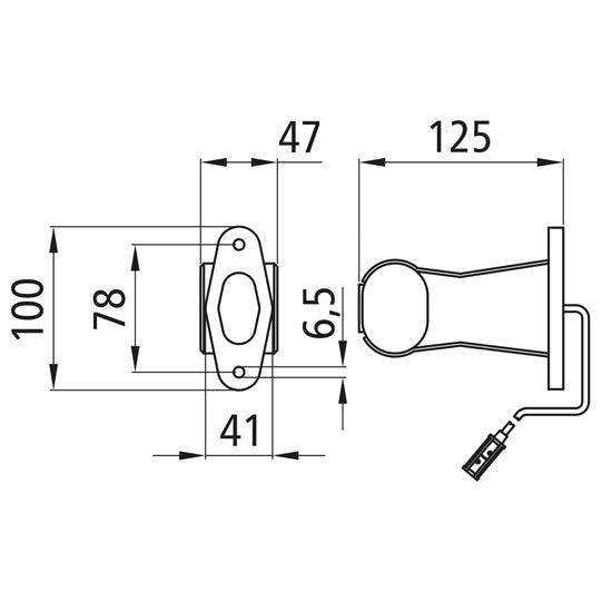 Superpoint II, 24 V, straight, left/right, 1.50 m, P&R, OEM