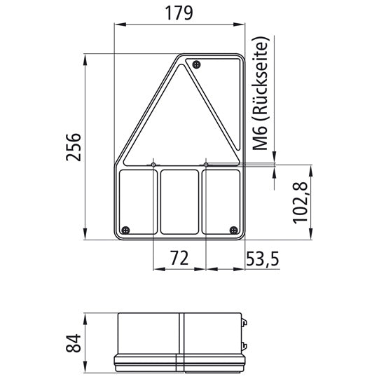 Earpoint I, 12 V, left, 5-pin bayonet, with triangle, with NSL
