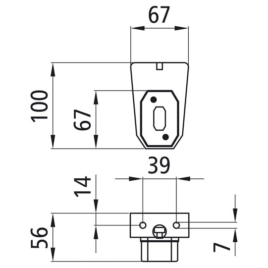 Flexipoint I, 12 V, white, grommet, with suspension part