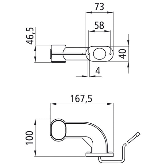 Superpoint II, 12 V, left, rt/ws/ge, 1.00 m, DC, Earpoint