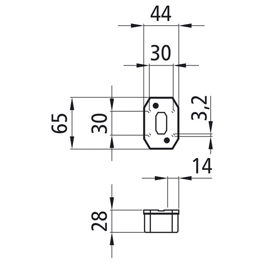 Flexipoint I, 12 V, white, grommet, OEM
