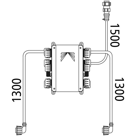 Distributor ASS, 7-pin ASS, 1300/1300 mm, LM20